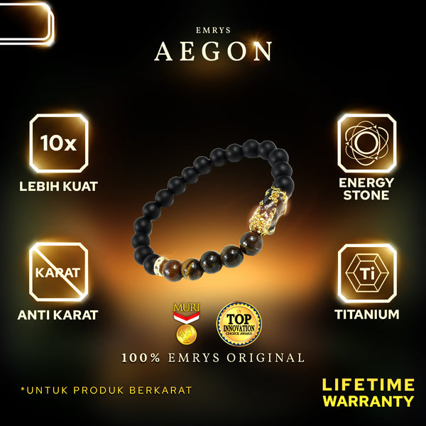 Emrys AEGON Bracelet Stone Gelang Batu Pria Wanita