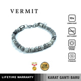 Emrys VERMIT Stone Bracelet Gelang Batu Anti-rust Pria Wanita