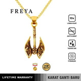 Emrys Liontin Set FREYA Real Titanium Anti Karat Kalung Titanium Pria Wanita