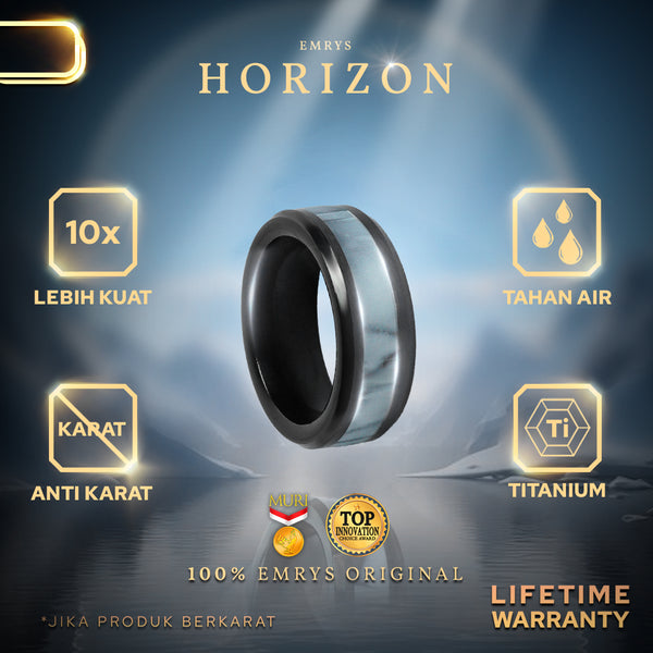 Emrys HORIZON Premium Ring Cincin Titanium Pria Wanita
