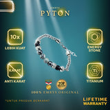 Emrys PYTON Stone Bracelet Gelang Batu Anti-rust Pria Wanita