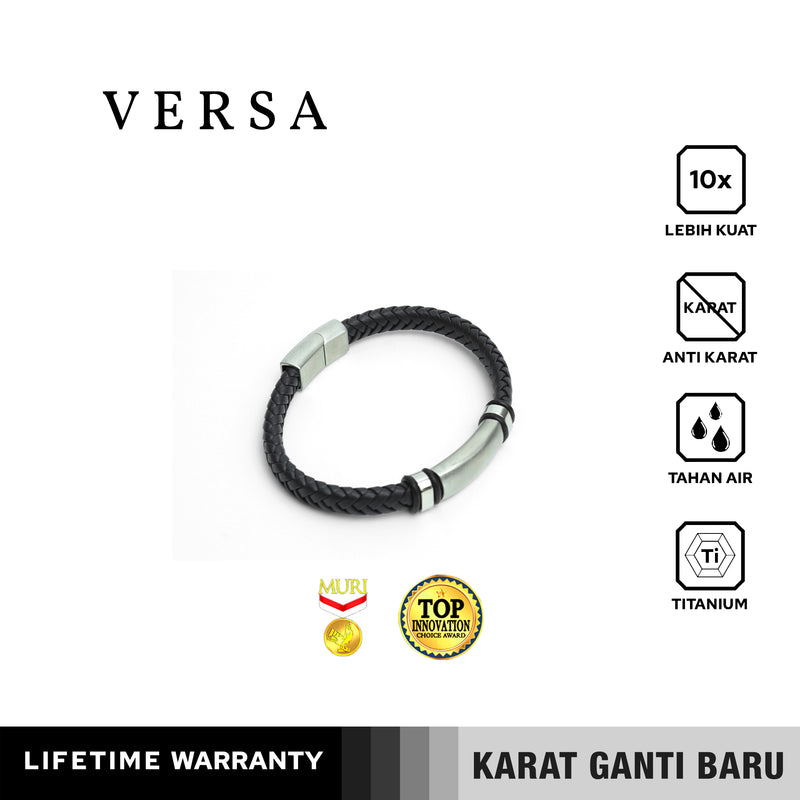 Emrys VERSA Bracelet Real Leather Gelang Kulit Pria Wanita