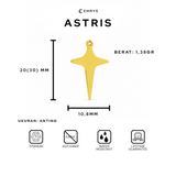 Emrys ASTRIS ANTING Tindik Titanium Anti Karat Pria dan Wanita