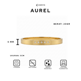 Emrys Premium Bracelet AUREL Real Anti Karat Gelang Titanium Pria dan Wanita