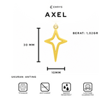 Emrys AXEL ANTING Tindik Titanium Anti Karat Pria dan Wanita