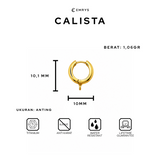 Emrys CALISTA Salib Anting Tindik TITANIUM Anti Karat Pria dan Wanita