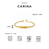 Emrys Premium CARINA Real Titanium GELANG Anti Karat Pria Wanita