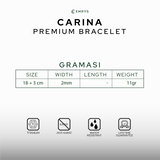 Emrys Premium CARINA Real Titanium GELANG Anti Karat Pria Wanita