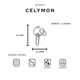 Emrys CELYMON ANTING Jepit Titanium Anti Karat Pria dan Wanita