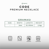 Emrys Liontin Set CODE Real Titanium Anti Karat Kalung Titanium Pria Wanita