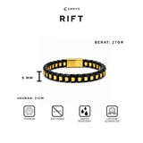 Emrys RIFT Bracelet Real Leather Gelang Kulit Pria Wanita