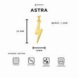 Emrys ASTRA Anting Tindik TITANIUM Anti Karat Pria dan Wanita