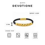 Emrys DEVOTIONE Real Leather Gelang Kulit Asli Pria Wanita
