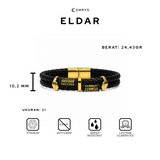 Emrys ELDAR Bracelet Real Leather Gelang Kulit Pria dan Wanita