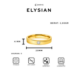 Emrys Simple Ring ELYSIAN Real Titanium Anti Karat Cincin Titanium Pria Wanita