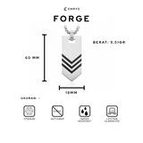 Emrys Liontin Set FORGE Liontin Titanium Anti Karat Pria