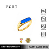 Emrys FORT COLOUR Ring Real Titanium Anti Karat Cincin Pria Wanita