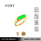 Emrys FORT COLOUR Ring Real Titanium Anti Karat Cincin Pria Wanita