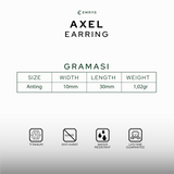 Emrys AXEL ANTING Tindik Titanium Anti Karat Pria dan Wanita
