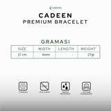 Emrys CADEEN Real Leather Gelang Kulit Asli Pria Wanita