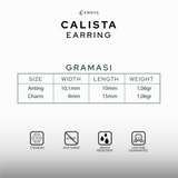 Emrys CALISTA Salib Anting Tindik TITANIUM Anti Karat Pria dan Wanita