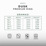 Emrys DUSK Premium Ring Cincin Titanium Pria Wanita