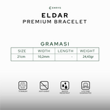 Emrys ELDAR Bracelet Real Leather Gelang Kulit Pria dan Wanita
