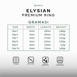 Emrys Simple Ring ELYSIAN Real Titanium Anti Karat Cincin Titanium Pria Wanita
