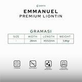 Emrys Liontin Set EMMANUEL Titanium Anti Karat Kalung Liontin Salib Titanium Pria Wanita