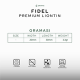 Emrys Liontin Set FIDEL Titanium Anti Karat Kalung Liontin Salib Titanium Pria Wanita