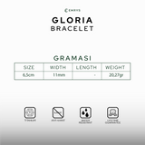 Emrys GLORIA Titanium Real Anti Karat Gelang Titanium Pria Wanita