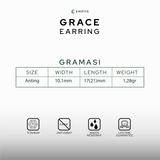 Emrys GRACE Salib  Anting Tindik TITANIUM Anti Karat Pria dan Wanita