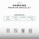 Emrys Premium HAWKINS Real Titanium GELANG Anti Karat Pria Wanita
