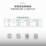 Emrys Liontin Set HOSANNA Titanium Anti Karat Kalung Liontin Salib Titanium Pria Wanita