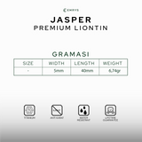 Emrys Liontin Set JASPER Real Titanium Anti Karat Kalung Titanium Pria Wanita