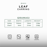 Emrys LEAF ANTING Jepit Titanium Anti Karat Pria dan Wanita