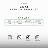 Emrys LOKI Bracelet Real Leather Anti karat Gelang Kulit Pria Wanita