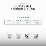 Emrys Liontin Set LUCAVIUS Titanium Anti Karat Kalung Liontin Salib Titanium Pria Wanita