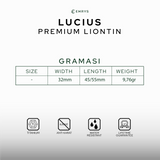 Emrys Liontin Set LUCIUS Real Titanium Anti Karat Kalung Titanium Pria Wanita