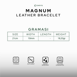 Emrys MAGNUM Bracelet Real Leather Gelang Kulit Pria Wanita