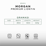 Emrys Liontin Set MORGAN Real Titanium Anti Karat Kalung Titanium Pria Wanita