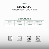 Emrys Liontin Set MOSAIC Kalung Liontin Titanium Anti Karat Pria Wanita