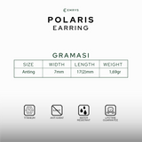 Emrys POLARIS ANTING Jepit Titanium Anti Karat Pria dan Wanita