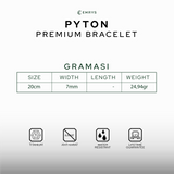 Emrys PYTON Stone Bracelet Gelang Batu Anti-rust Pria Wanita