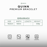 Emrys Bracelet QUINN Real Titanium Gelang Rantai Anti Karat Pria dan Wanita
