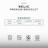 Emrys RELIC Bracelet Real Leather Gelang Kulit Pria Wanita