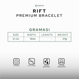 Emrys RIFT Bracelet Real Leather Gelang Kulit Pria Wanita