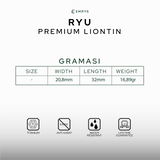 Emrys Liontin Set RYU Real Titanium Anti Karat Kalung Titanium Pria Wanita
