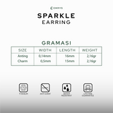 Emrys SPARKLE ANTING Jepit Titanium Anti Karat Pria dan Wanita