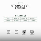 Emrys STARGAZER ANTING Jepit Titanium Anti Karat Pria dan Wanita